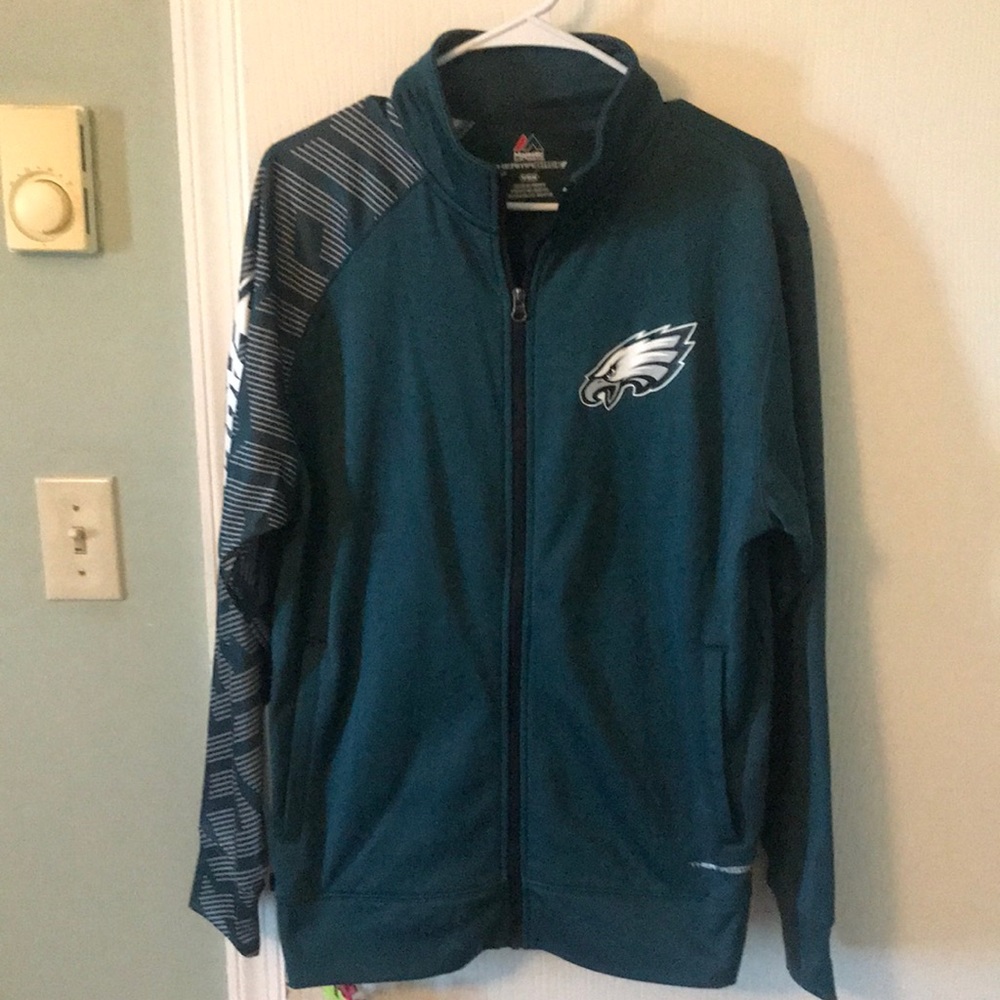 Majestic eagles zipper light weight jacket